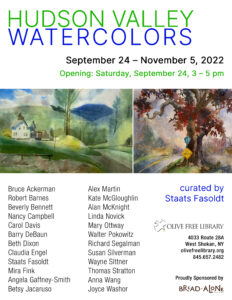Hudson Valley Watercolors Art Opening